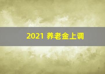 2021 养老金上调